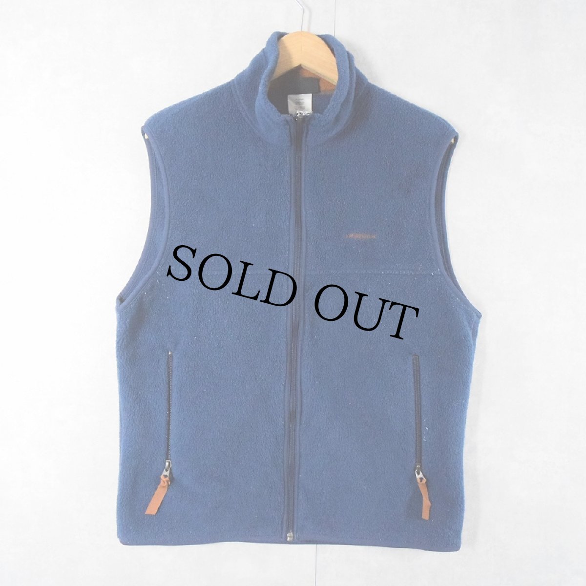 画像1: Patagonia フリースベスト NAVY M (1)