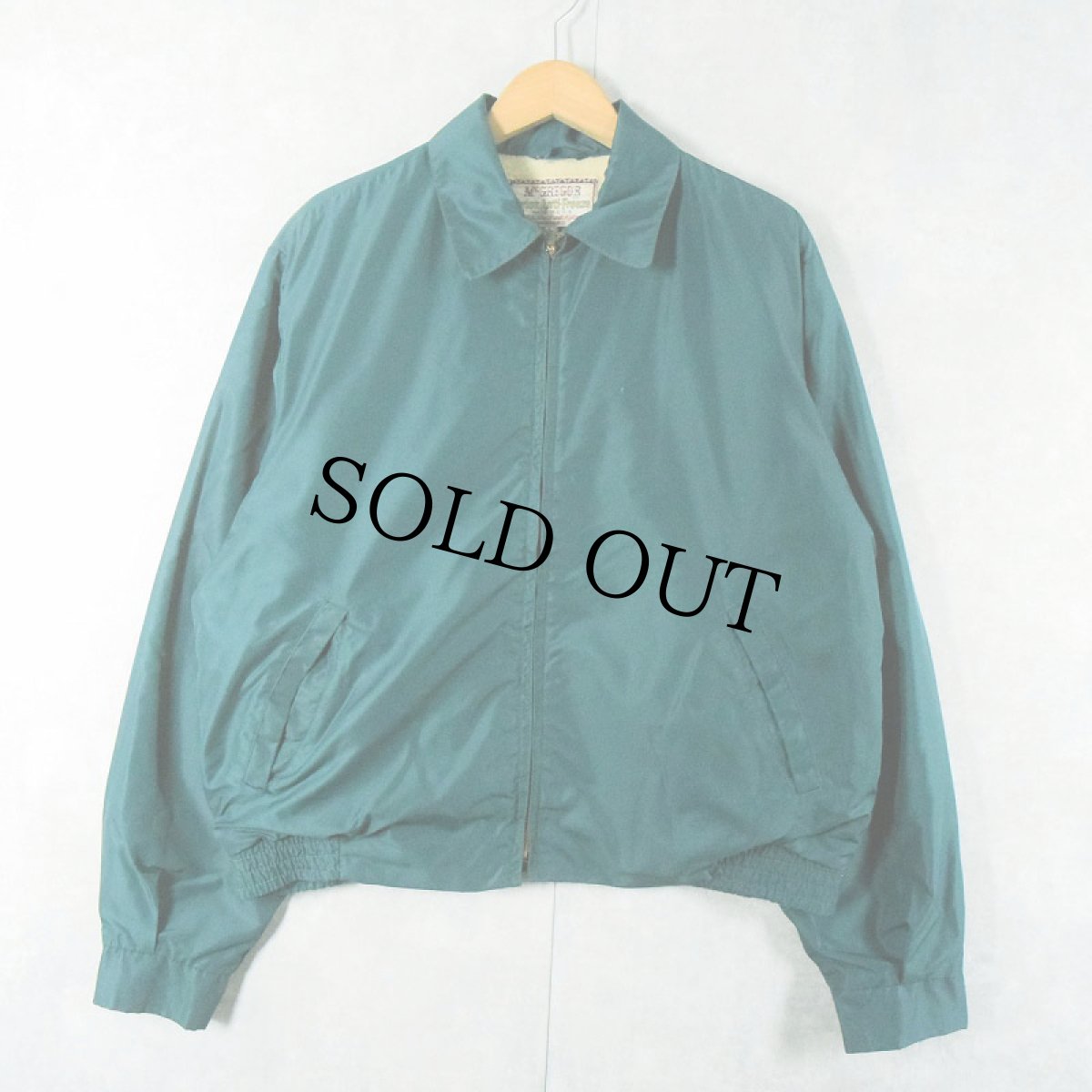 画像1: 50's McGREGOR USA製 "Nylon Anti-Freeze" ボアライナー ナイロンスイングトップ SIZE42 (1)