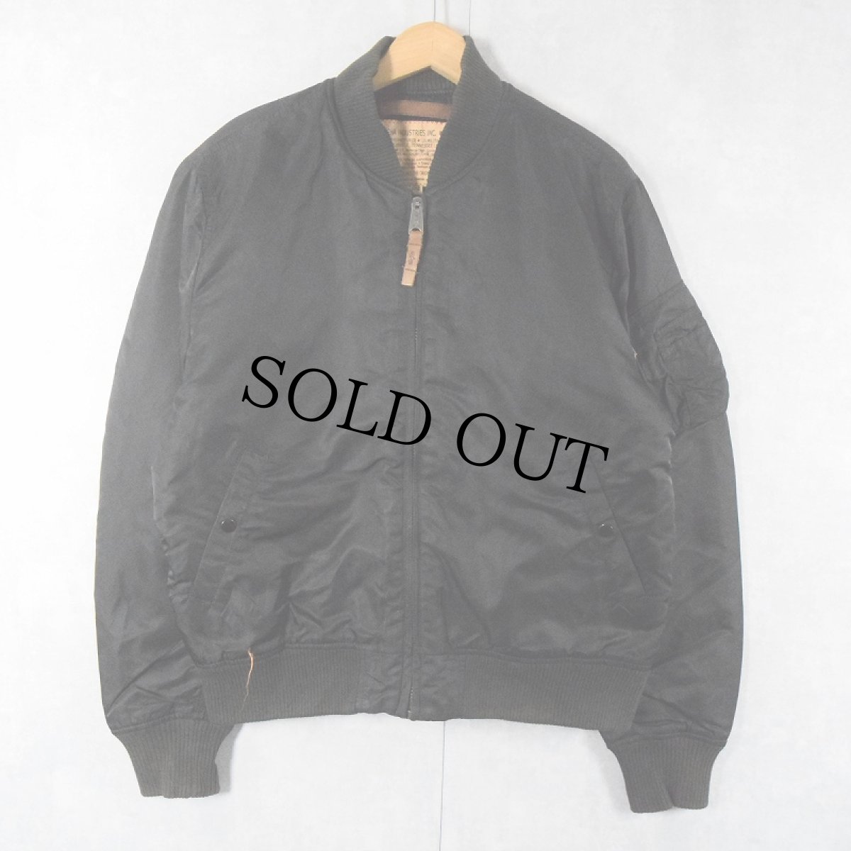 画像1: 民間品 ALPHA INDUSTRIES "MA-1 TYPE" フライトジャケット BLACK XL (1)