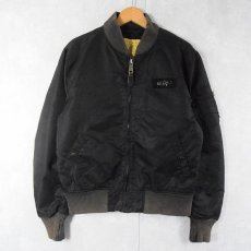 画像1: 民間品 ALPHA INDUSTRIES "MA-1 TYPE" フライトジャケット BLACK M (1)