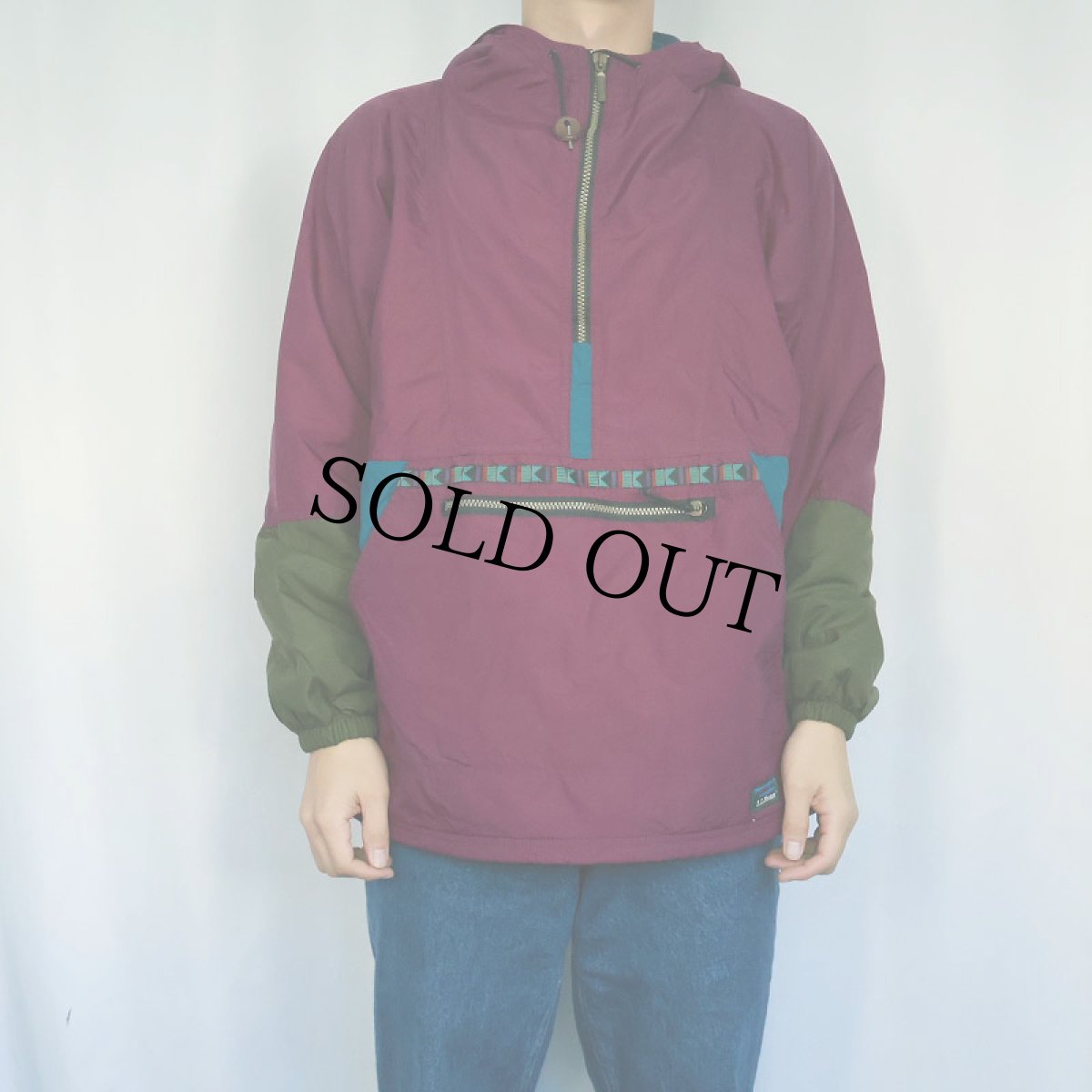 画像2: 90's L.L.Bean " Thinsulate 3M" 中綿入りアノラックパーカー M (2)