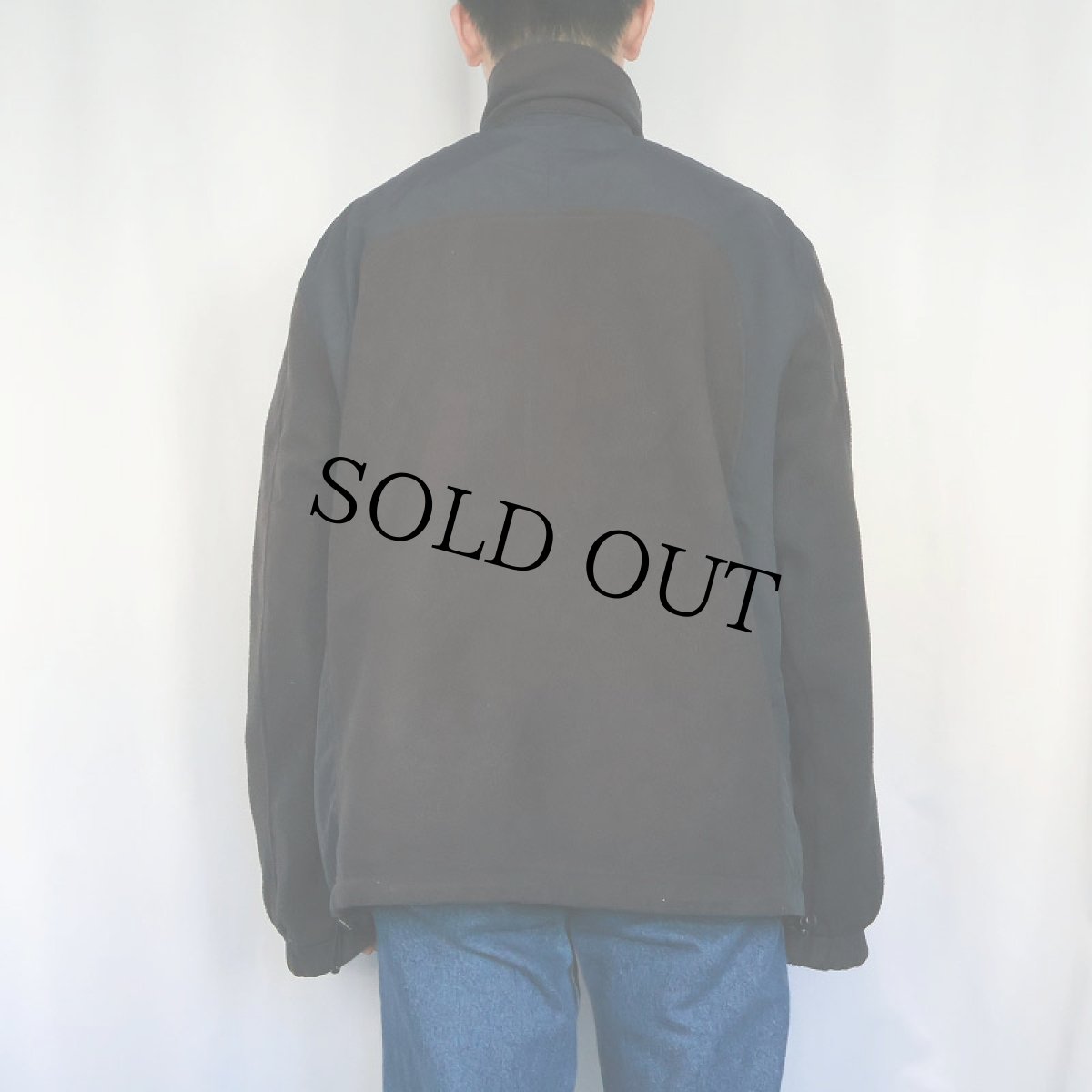 画像4: L.L.Bean ナイロン切り替え フリースジャケット BLACK XL (4)