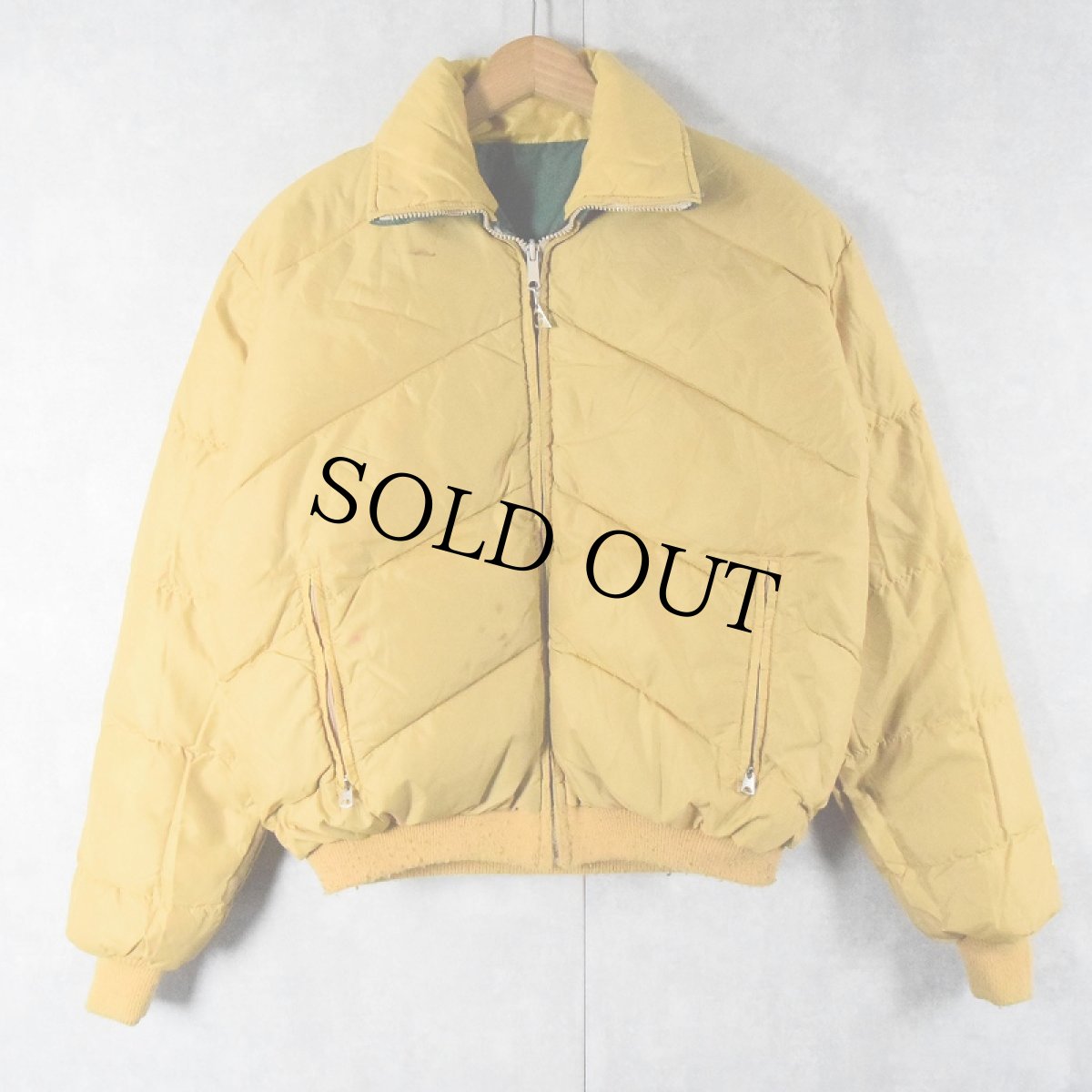 画像3: 80's GERRY USA製 切り替えデザイン リバーシブルダウンジャケット L (3)