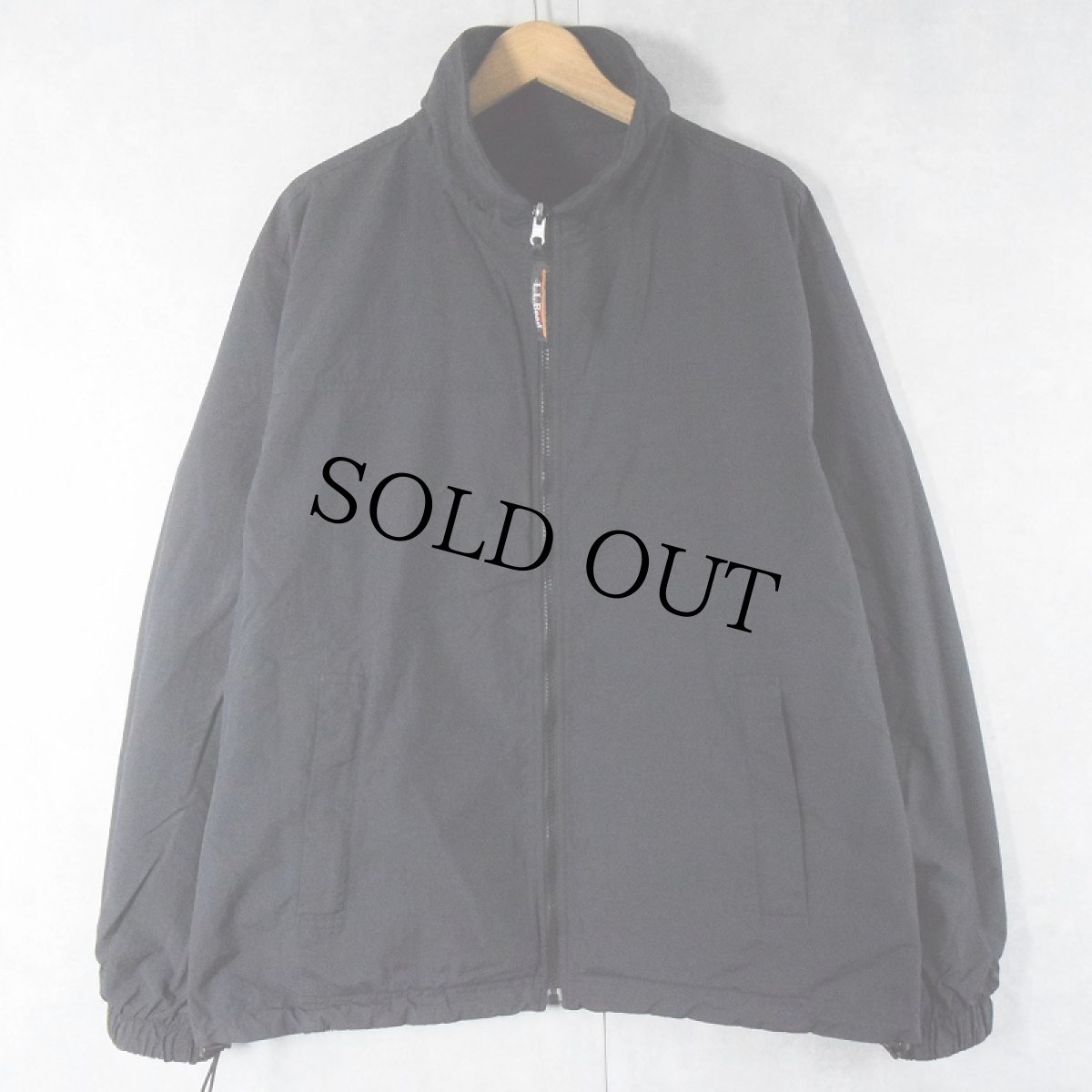画像2: L.L.Bean ナイロン切り替え フリースジャケット BLACK XL (2)