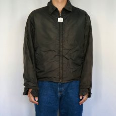 画像2: 60's CAMPUS ボアライナー ナイロンジャケット BLACK (2)