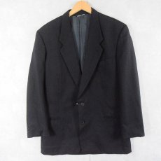 画像1: 80's GIORGIO ARMANI LE COLLEZIONI ITALY製 ウールテーラードジャケット BLACK SIZE42 (1)