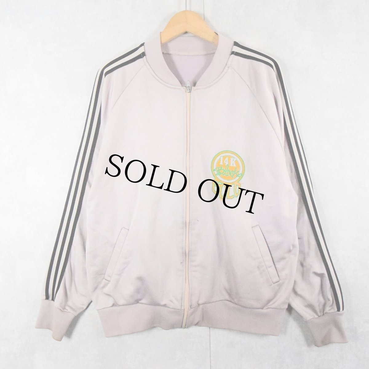 画像2: 80's "14K BLACK GOLD" プリント トラックジャケット (2)