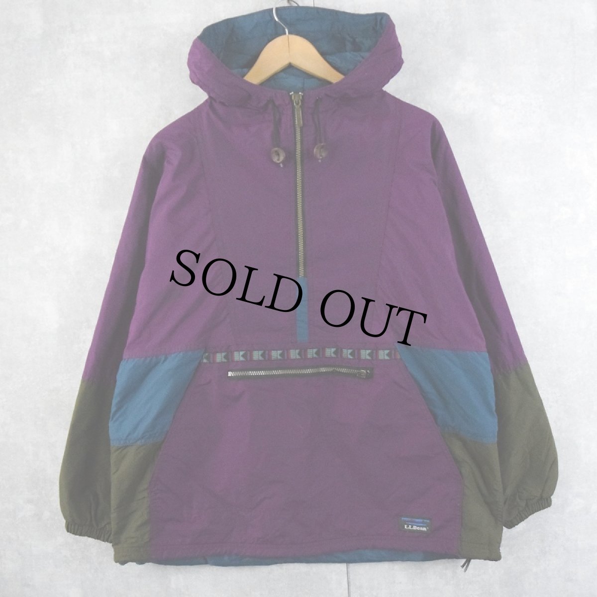 画像1: 90's L.L.Bean " Thinsulate 3M" 中綿入りアノラックパーカー M (1)
