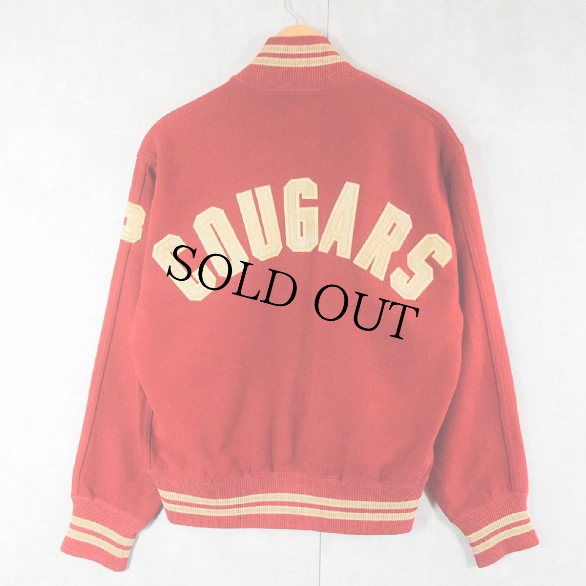 画像2: 50〜60's SIMCHUK "WASHINGTON STATE" ハーフスナップ ウールスタジャン SIZE42 (2)