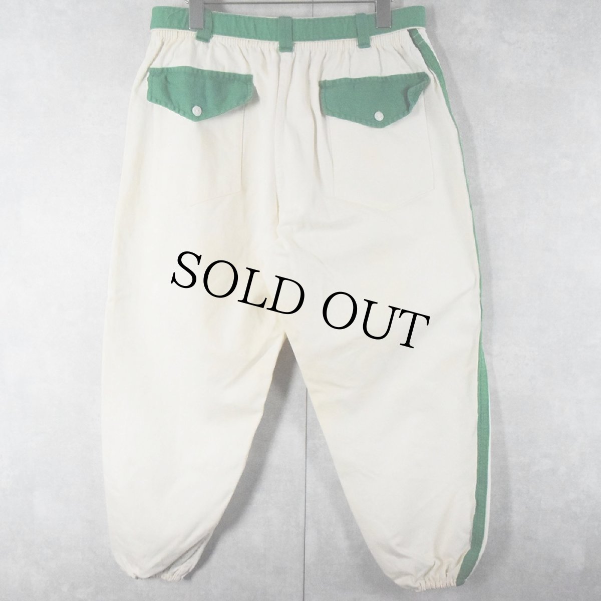 画像2: 60's サイドライン コットン ベースボールパンツ (2)