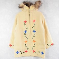 画像1: 70’s 刺繍 ウールエスキモーコート (1)