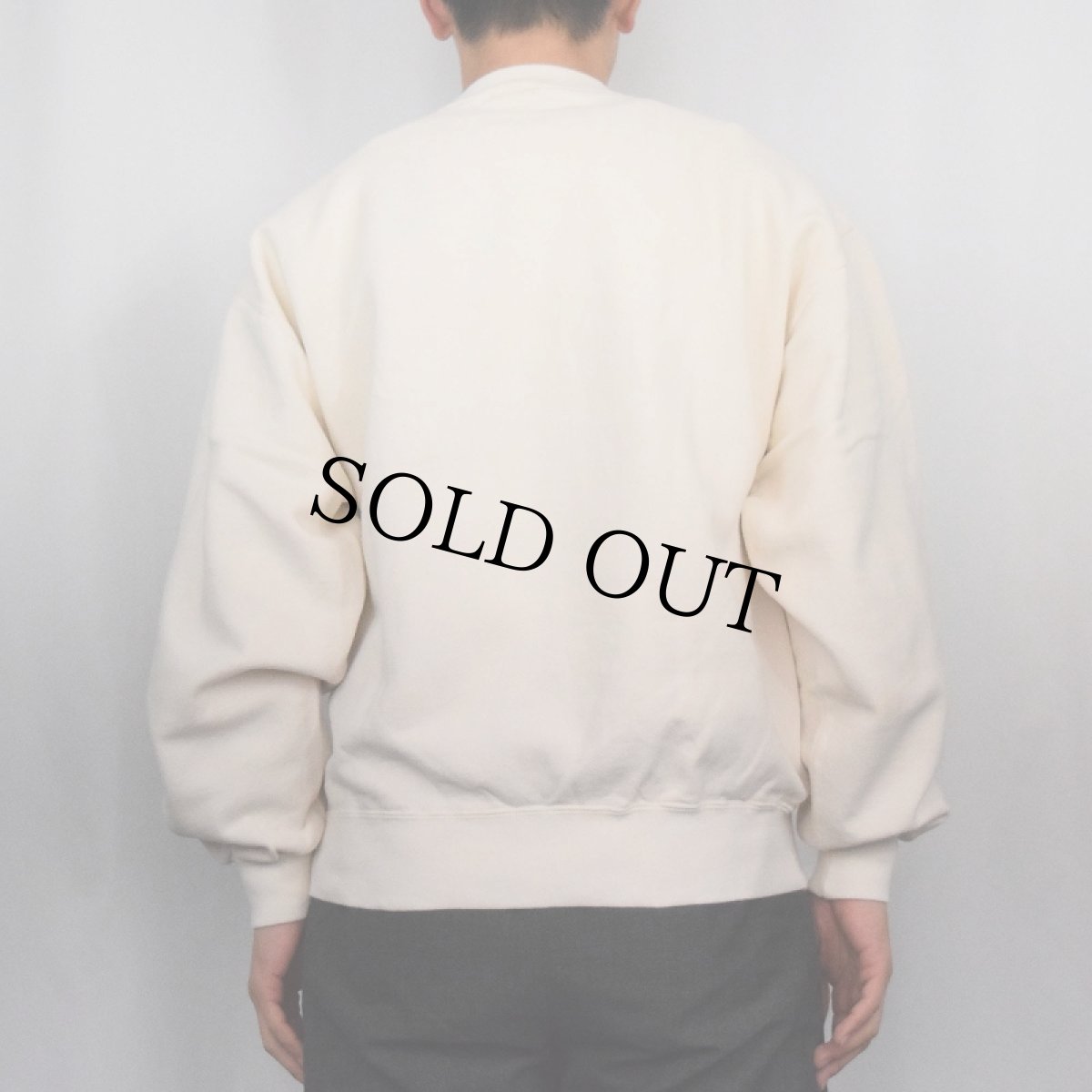 画像3: 90's USA製 "YSU" 刺繍鹿の子スウェット M (3)