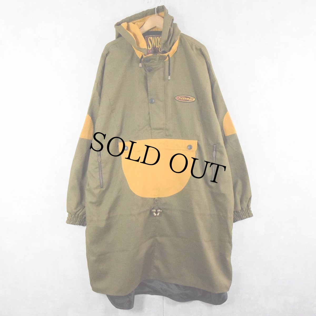 画像2: 90〜2000's SWAG EFFE 切り替えデザイン ナイロンアノラックパーカー XL (2)