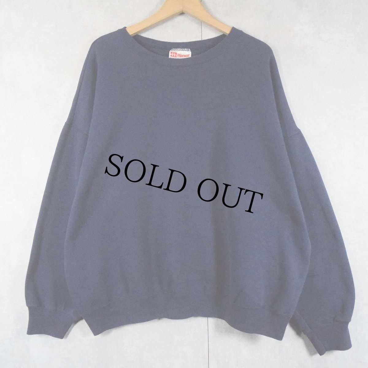 画像1: 2000s Hanes Premium Weight 無地スウェット NAVY XXL (1)