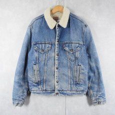 画像1: 80's Levi's USA製 デニムボアジャケット SIZE42L (1)