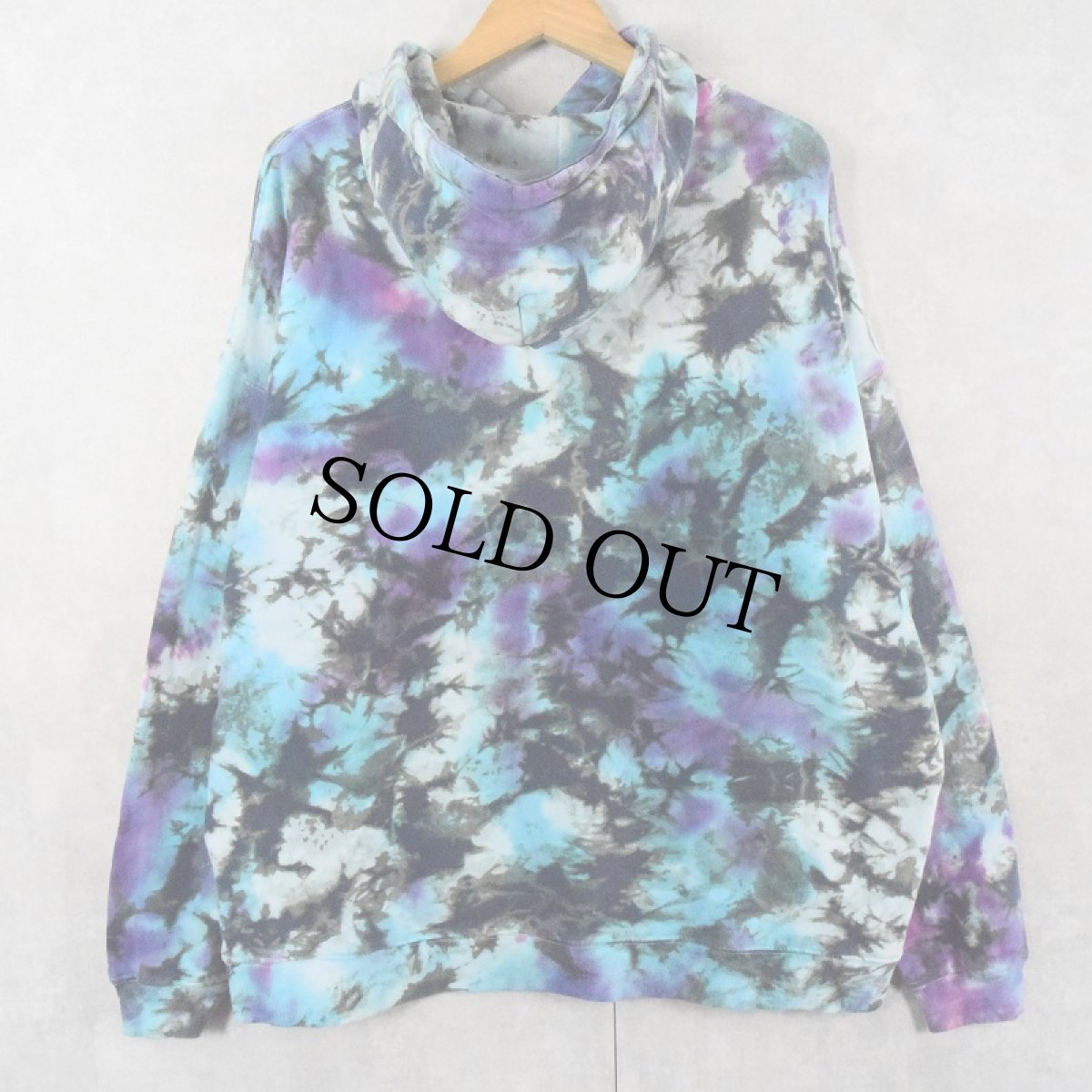 画像2: NO BOUNDARIES タイダイ スウェットフーディー L (2)