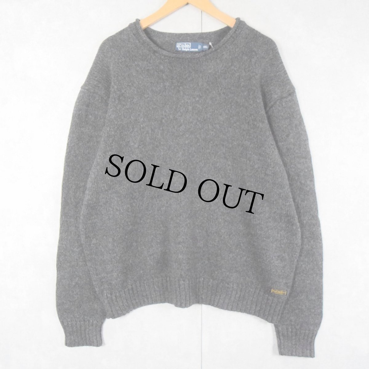 画像1: POLO Ralph Lauren ロールネック コットンニットセーター XXL (1)