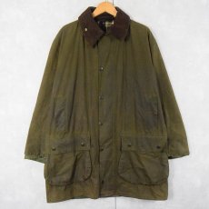 画像1: 90's Barbour ENGLAND製 "BORDER" オイルドジャケット 3ワラント (1)