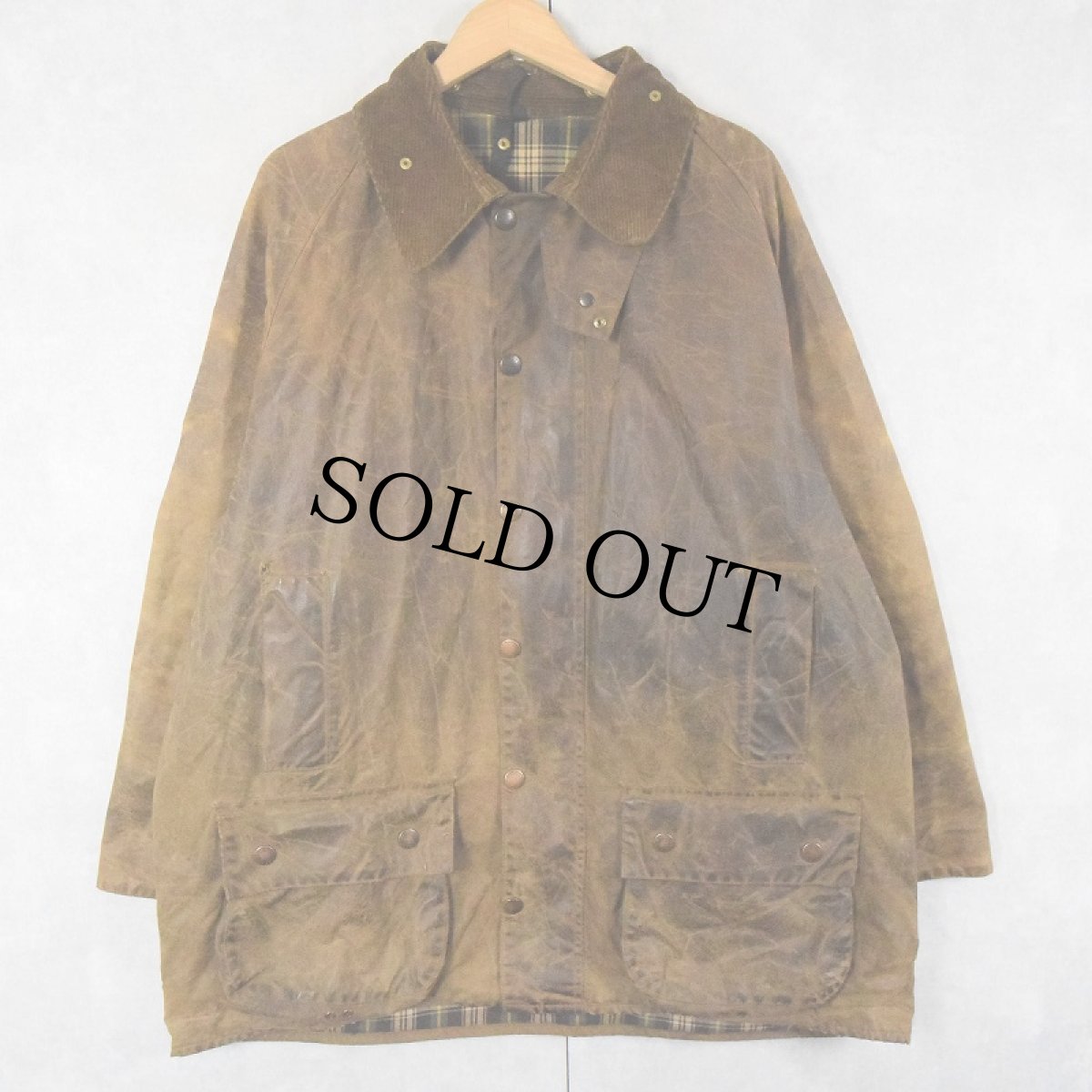 画像1: 90's Barbour ENGLAND製 "MOORLAND" オイルドジャケット 3ワラント (1)