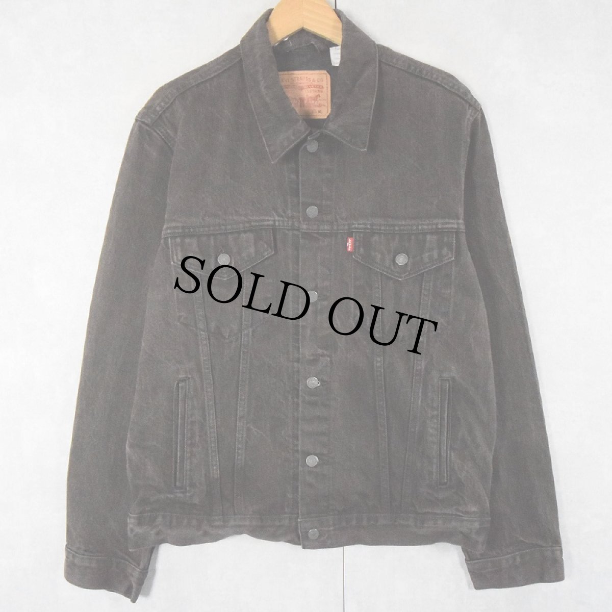 画像1: Levi's 70797 ブラックデニムジャケット XL (1)