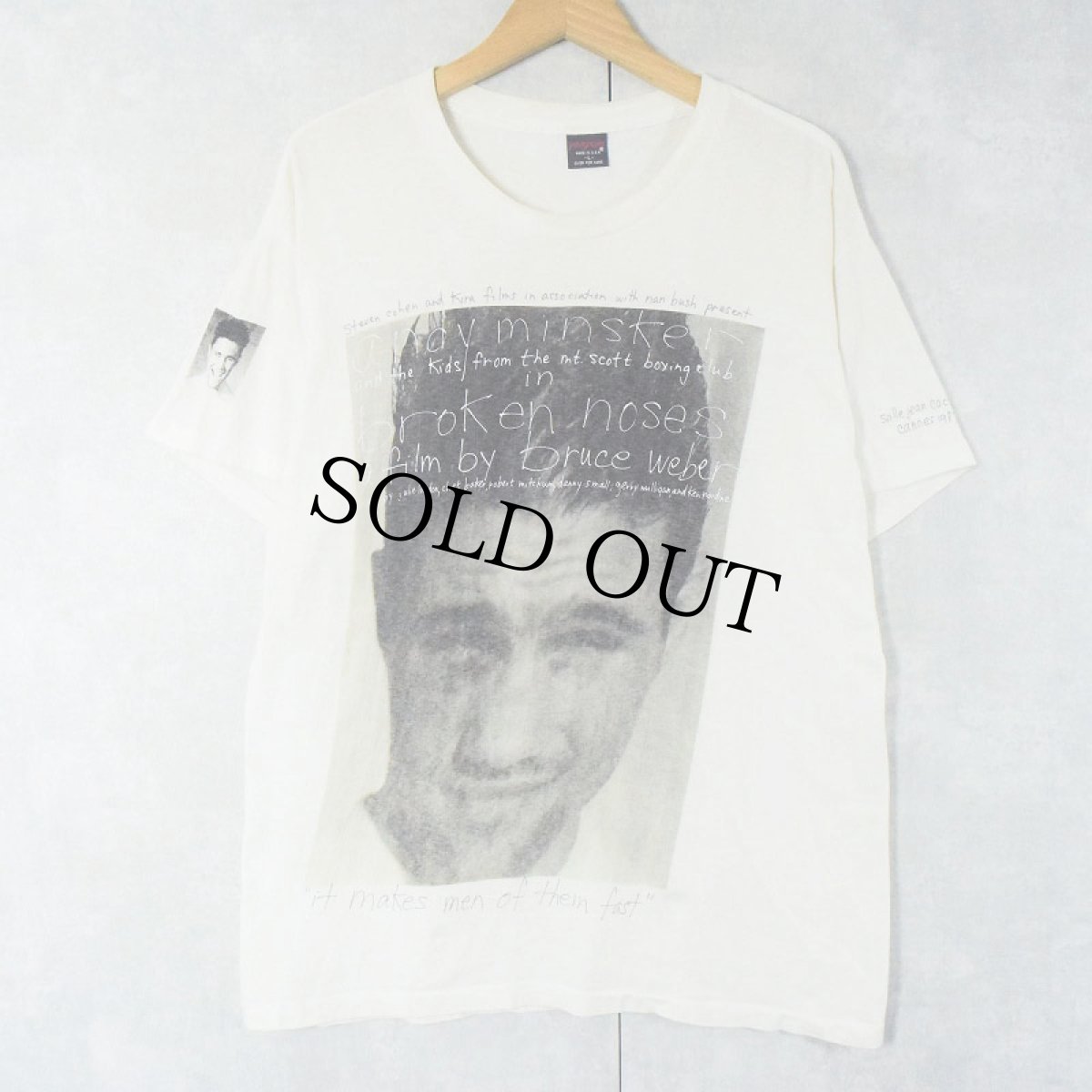画像1: 90's BRUCE WEBER USA製 "Broken Noses" by JANSPORT フォトプリントTシャツ L (1)