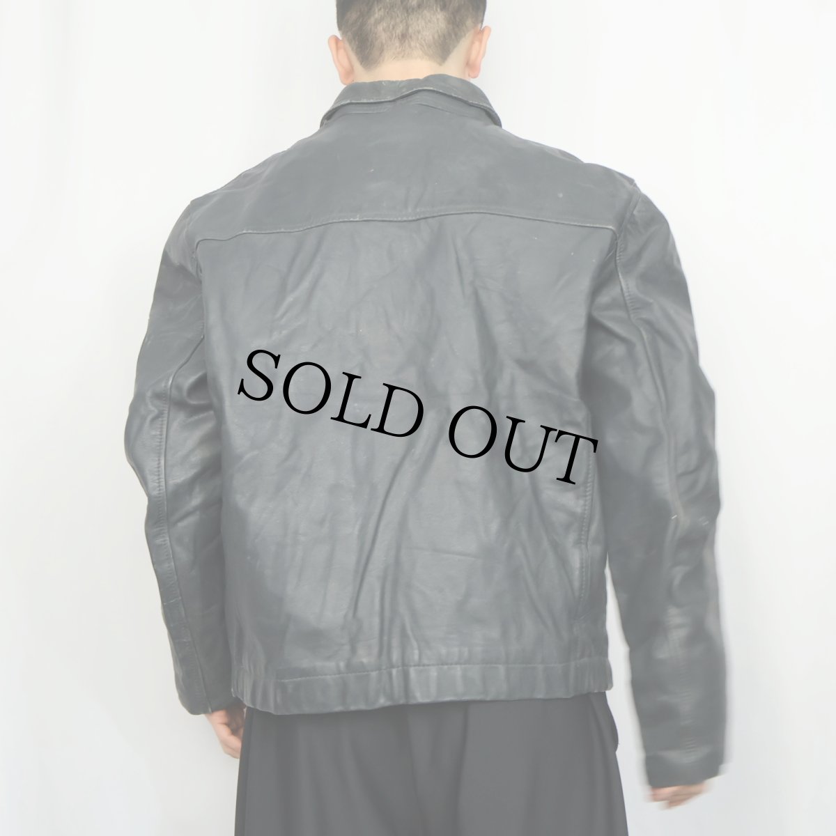 画像3: 70〜80's "FRENCH AIR FORCE Type" レザージャケット size56 (3)