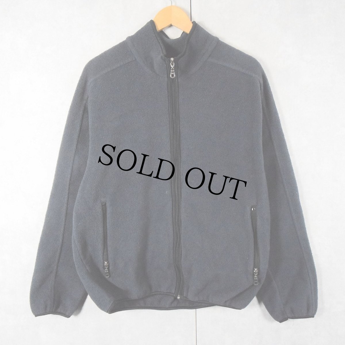 画像1: 90's Woolrich USA製 フリースジップジャケット NAVY M (1)