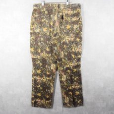 画像2: 90's BUSHLAN USA製 リアルツリーカモ柄 シャモアクロス カーゴアパンツ W39 (2)