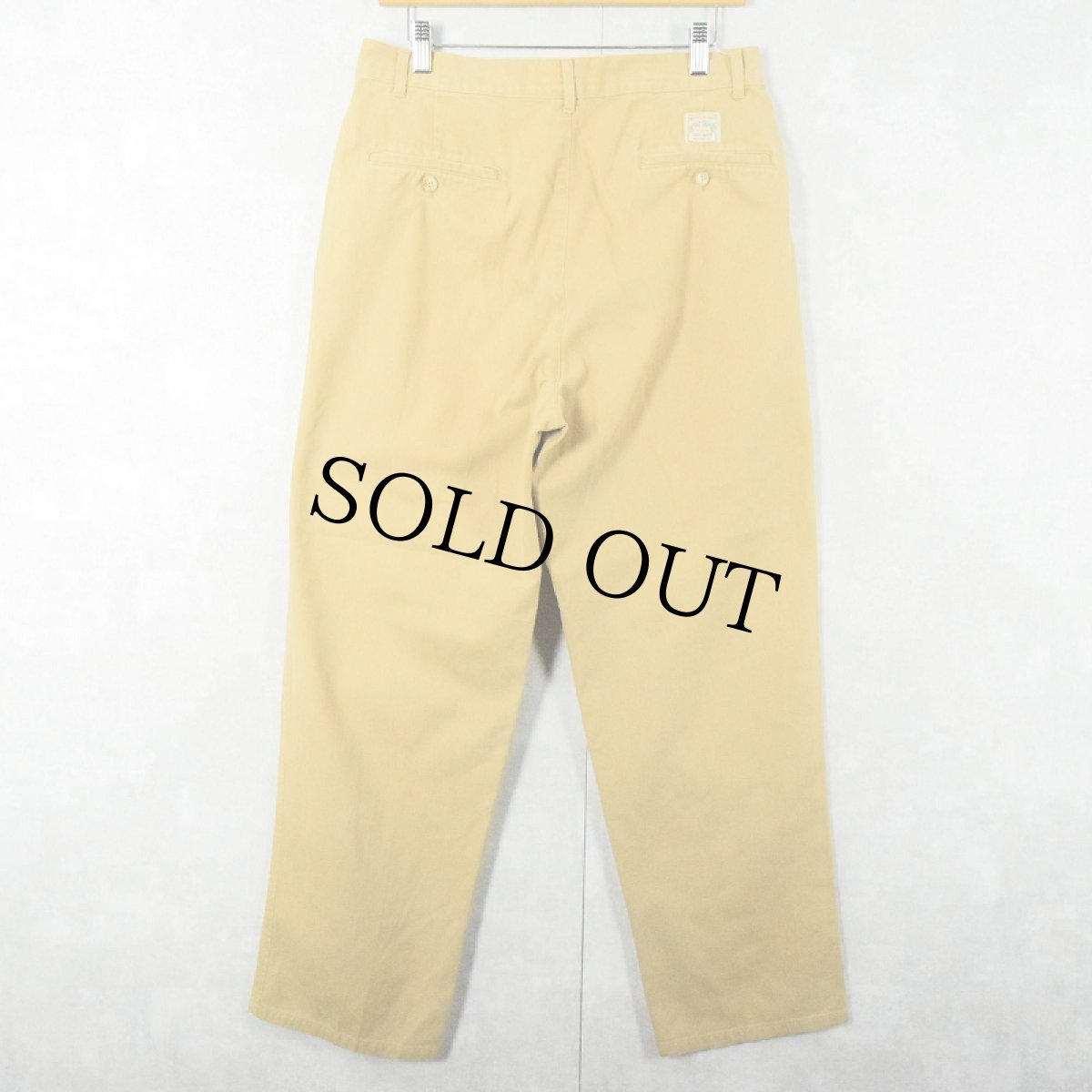 画像2: POLO Ralph Lauren 2タックチノトラウザーズ W32 (2)