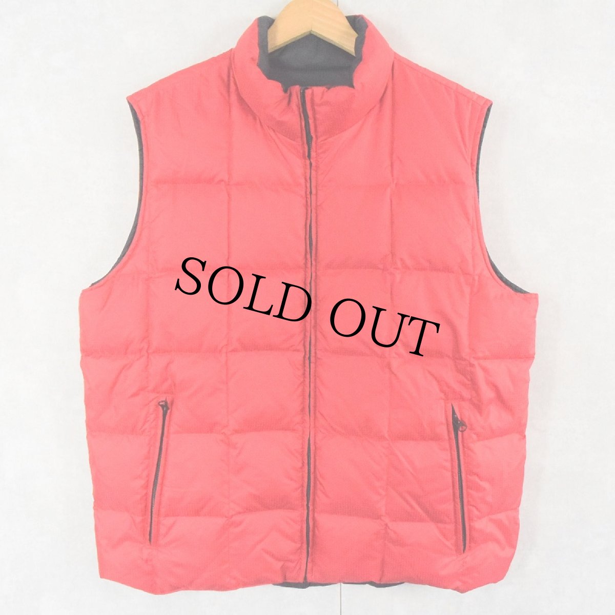 画像2: LANDS' END リバーシブル グースダウンベスト L (2)