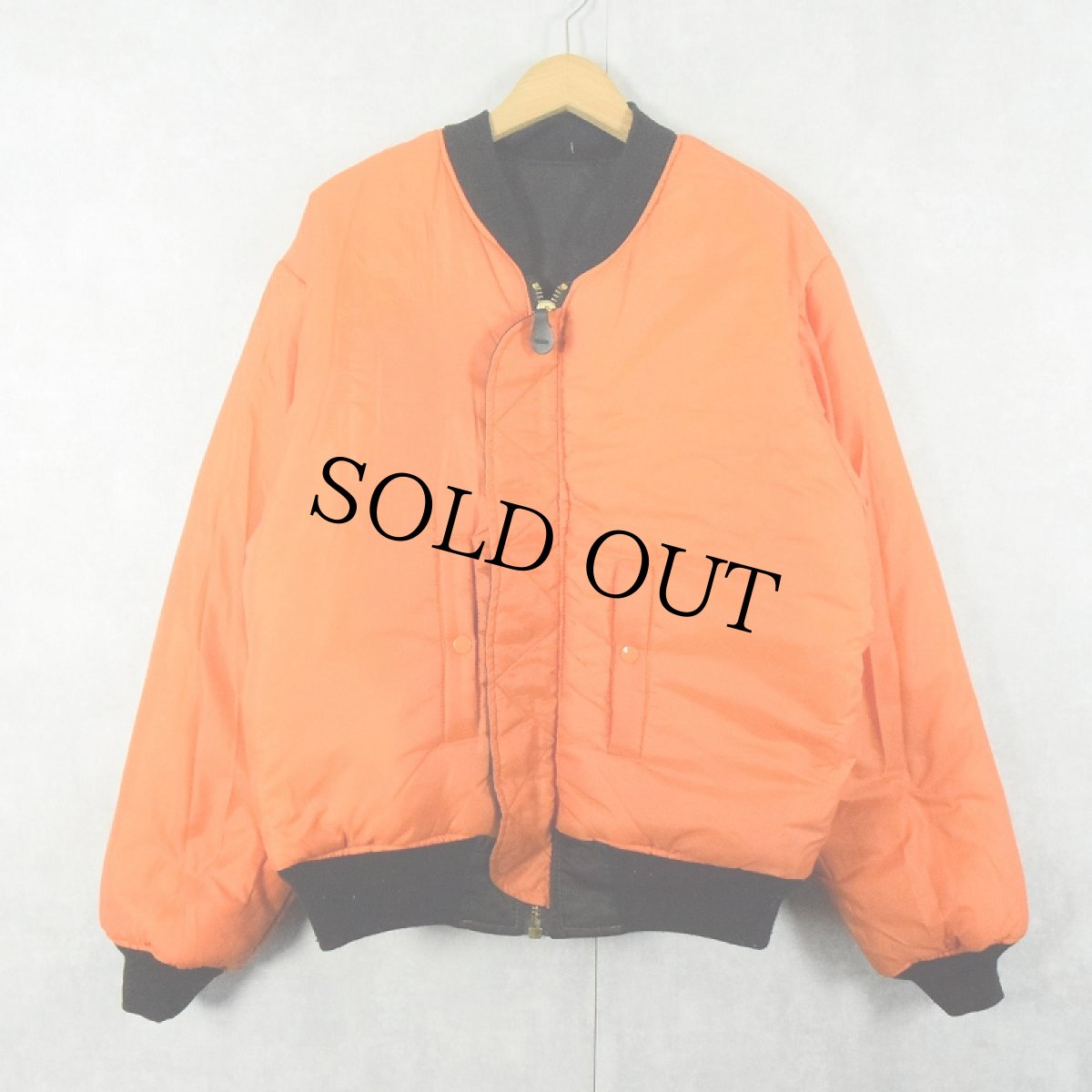 画像3: TRU-SPEC "MA-1 TYPE" ワッペン付き ナイロンジャケット BLACK L (3)