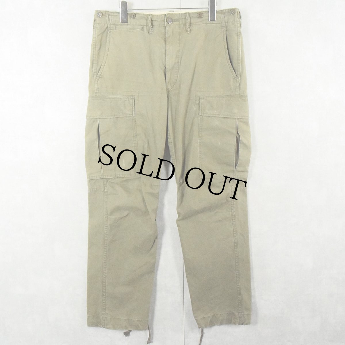 画像1: Ralph Lauren RRL "MILITARY TYPE" コットンカーゴパンツ W31-35 (1)