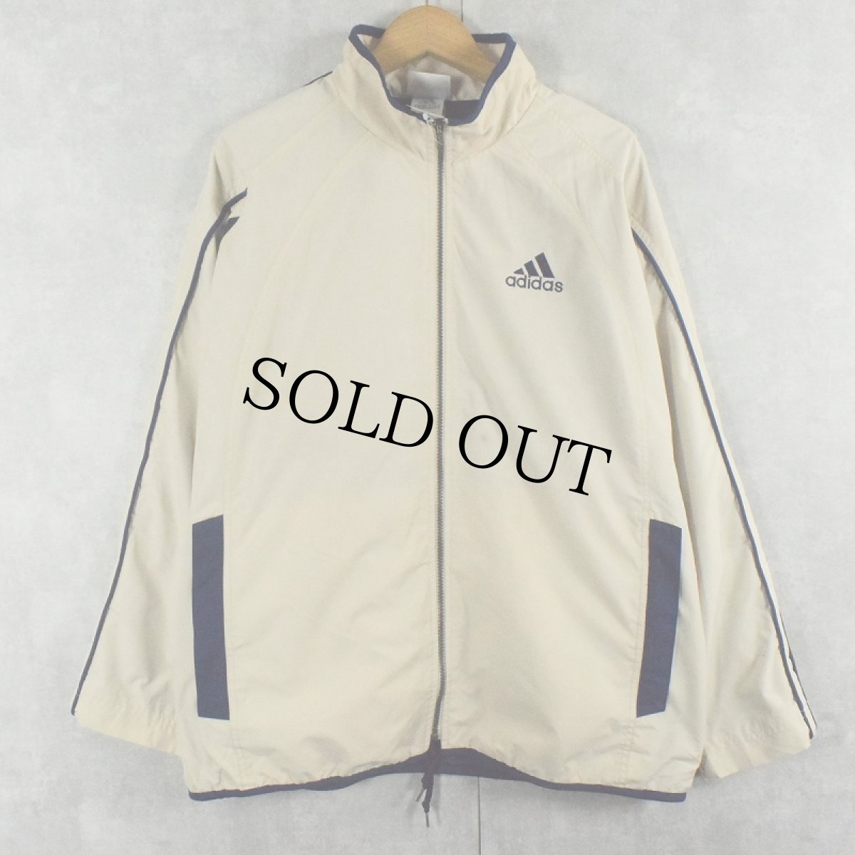 画像1: 2000's adidas 切り替えデザイン サイドラインジャケット M (1)