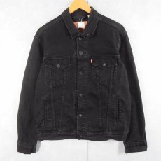 画像1: Levi's ブラックデニムジャケット M (1)