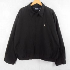 画像1: POLO Ralph Lauren ロゴ刺繍 スイングトップ BLACK XL (1)
