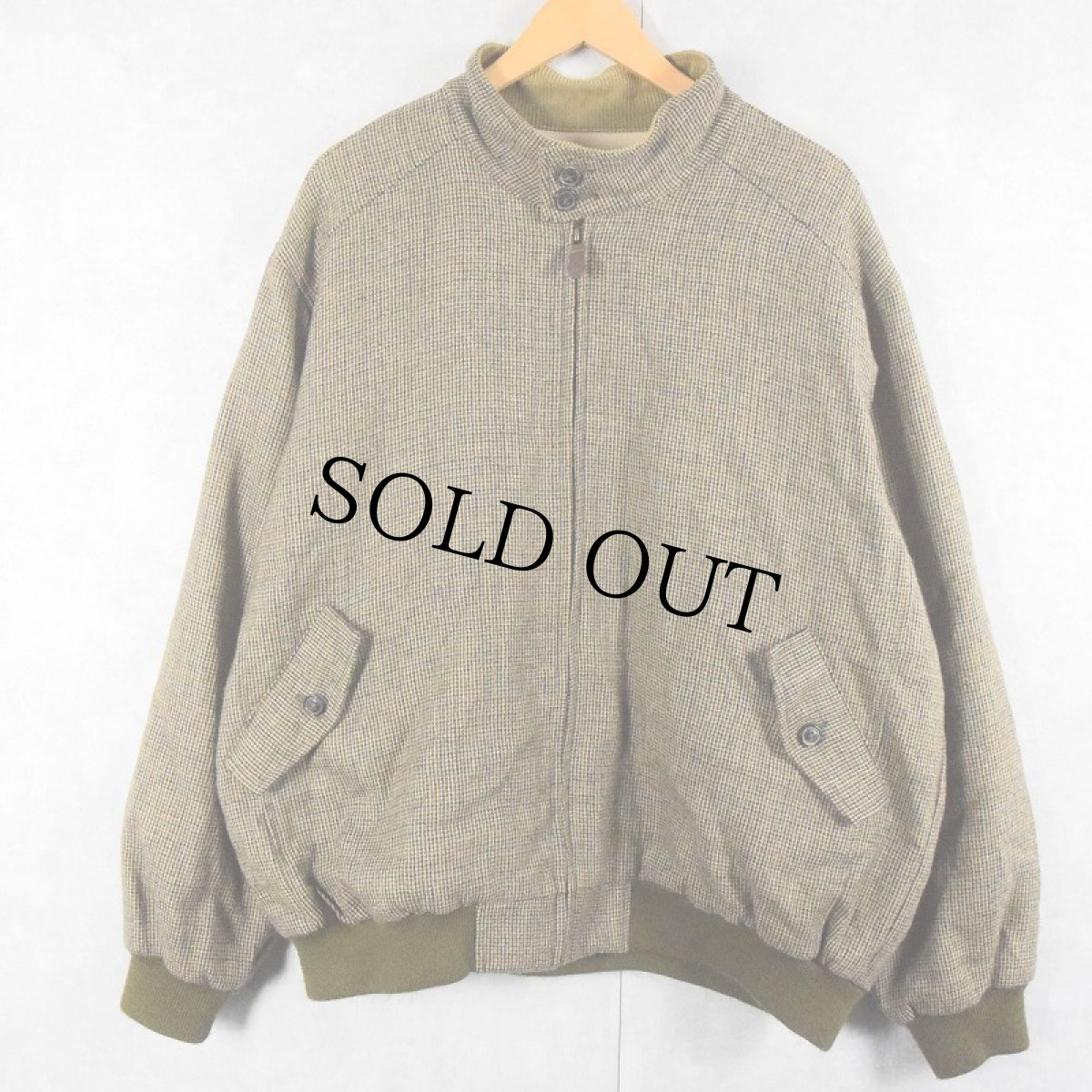 画像1: ORVIS ガンクラブチェック柄 ウールスイングトップ XL (1)