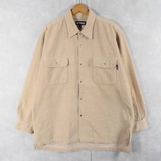 画像1: 90's STUSSY コーデュロイシャツ XL (1)