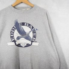 画像1: 90's〜 Eddie Bauer ロゴプリント スウェット XL (1)