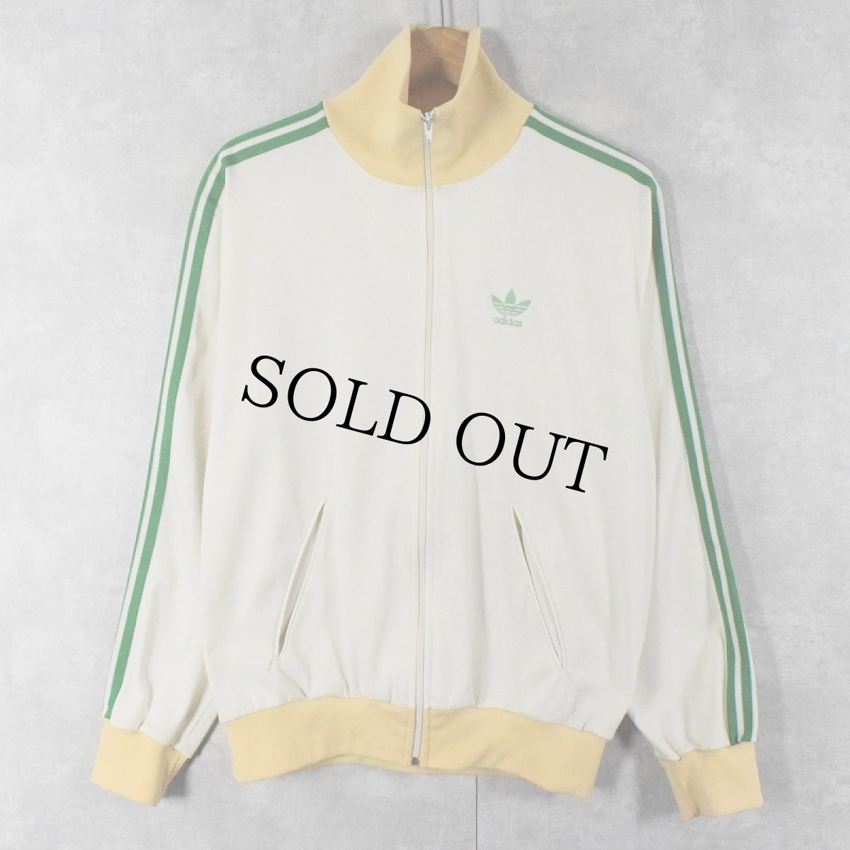 画像2: 80's adidas FRANCE製 万国旗タグ トラックジャケット / パンツ SETUP M (2)