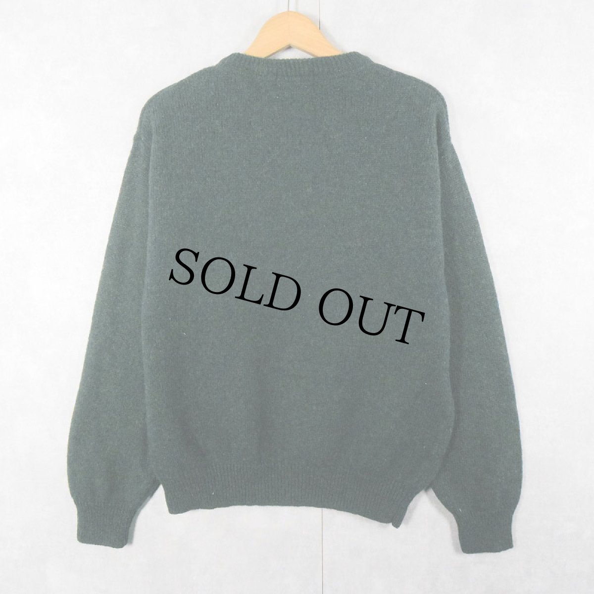 画像2: PENDLETON ヘンリーネック ミックスカラー ウールニットセーター L (2)