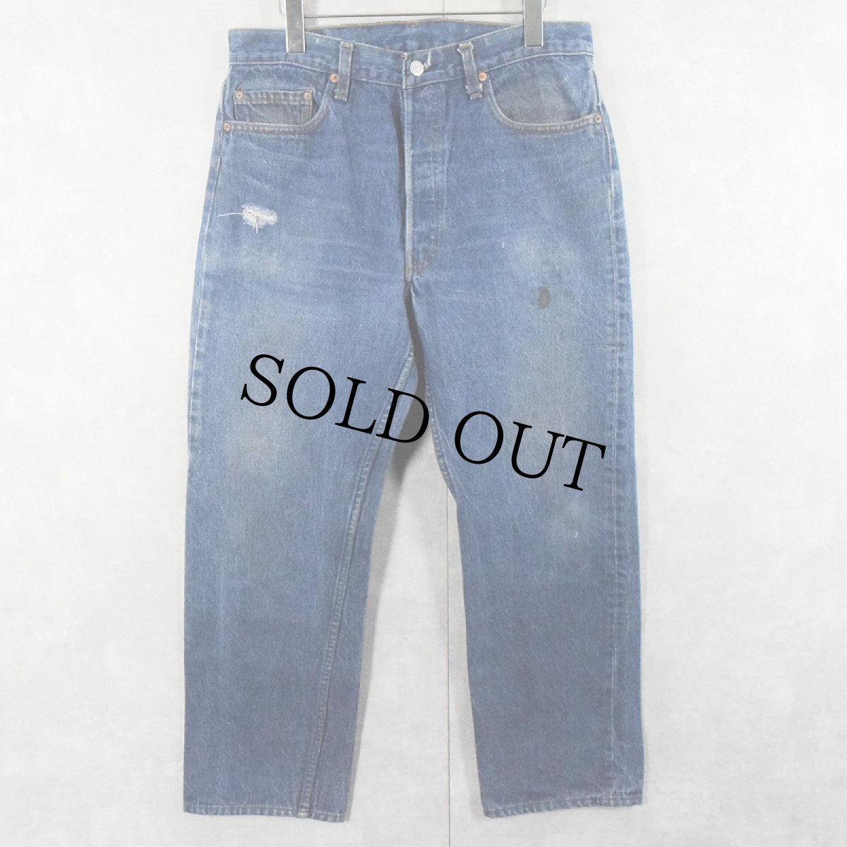 画像1: 80's Levi's 501 USA製 デニムパンツ W33 (1)