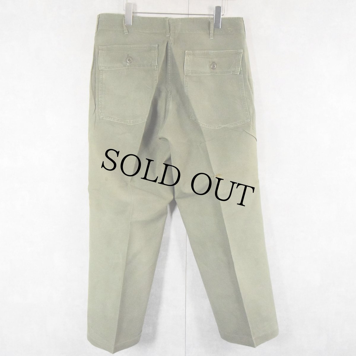 画像2: 70's U.S.ARMY ベイカーパンツ 糊付け&プレス W35 (2)