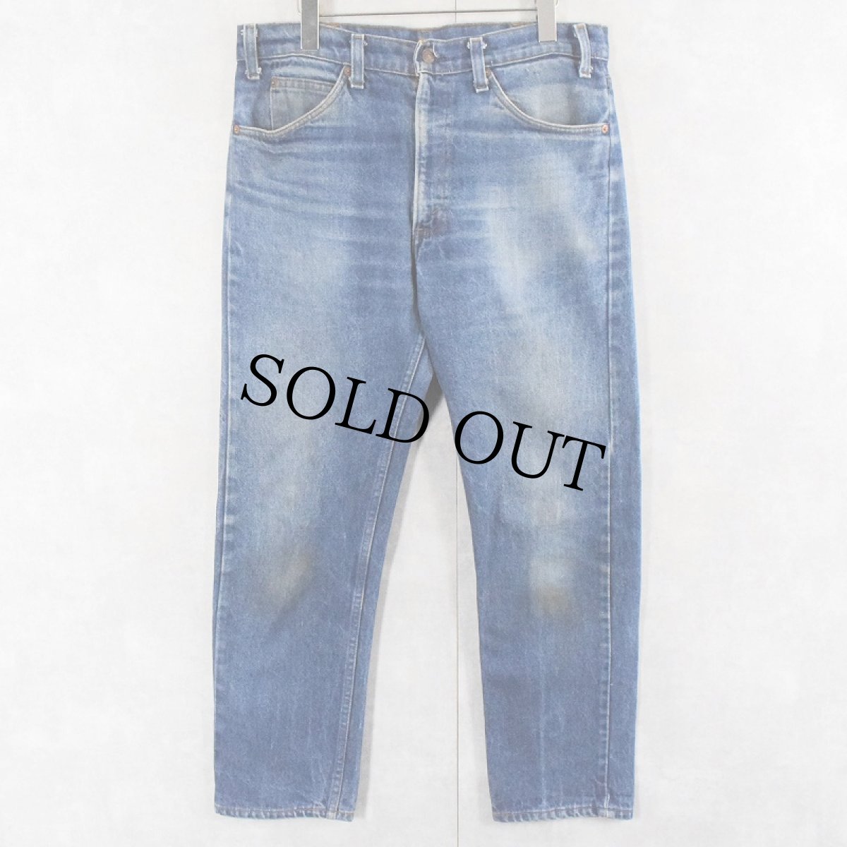 画像1: 80's Levi's 20505-0217 USA製 オレンジタブ デニムパンツ W88 (1)