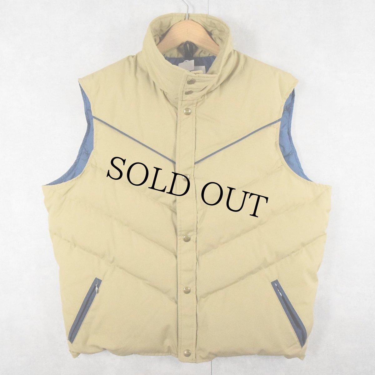画像1: 80's Woolrich ウエスタンデザイン ダウンベスト (1)