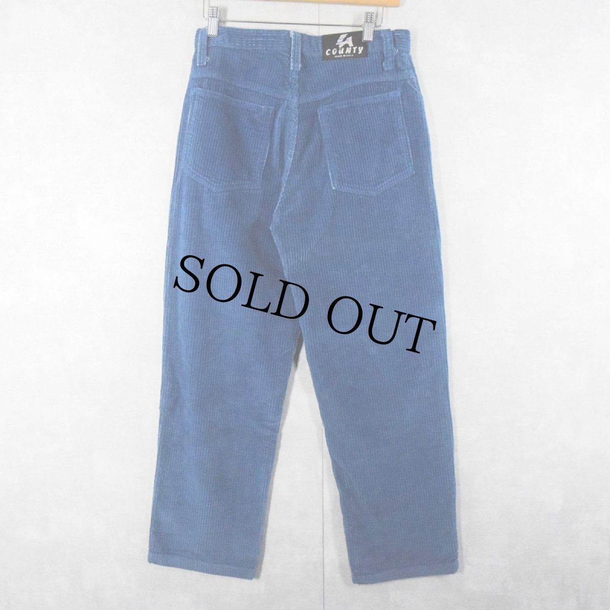 画像2: 90's LA COUNTY USA製 太畝 コーデュロイパンツ W29 (2)