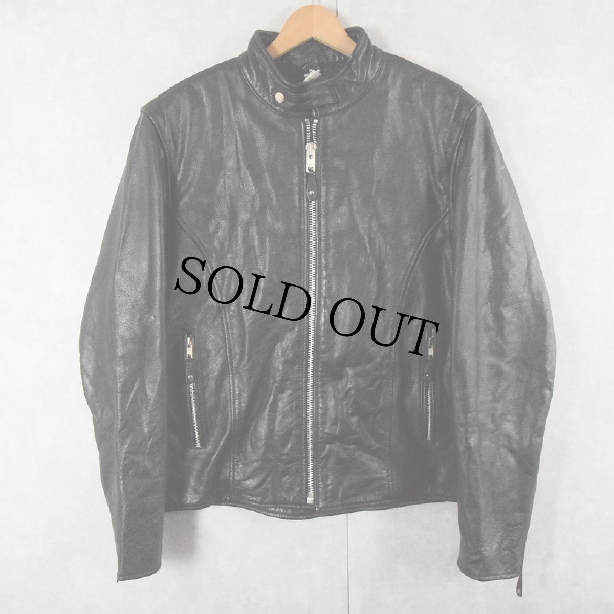 画像1: 80's〜 FMC シングルライダースジャケット M (1)