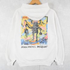 画像1: JEAN-MICHEL BASQUIAT アートプリント スウェットフーディ M (1)