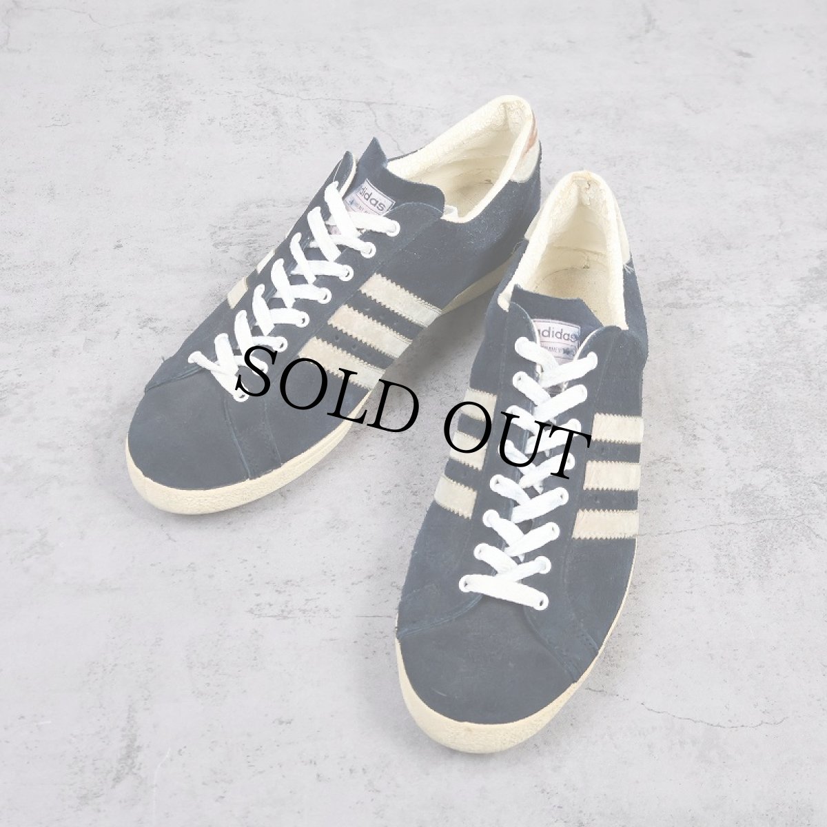 画像1: 70's adidas TOURNAMENT NAVY FRANCE製 スニーカー 30.5cm (1)