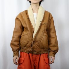 画像2: Shearling デザイン ムートンジャケット (2)