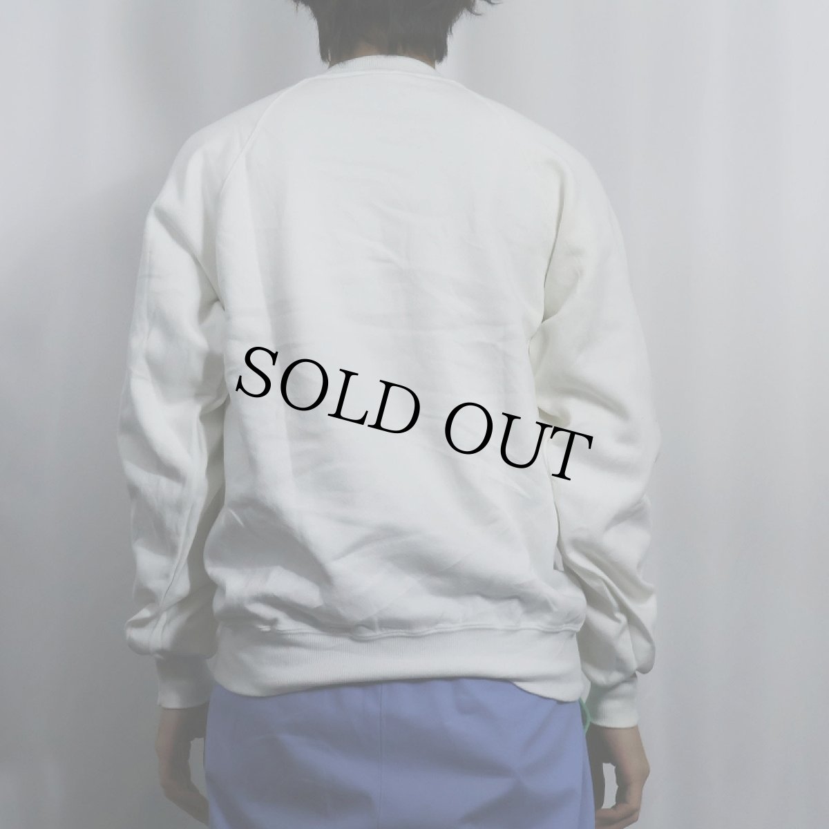 画像3: 90's JERZEES USA製 無地 ラグランスウェット 未使用 M (3)